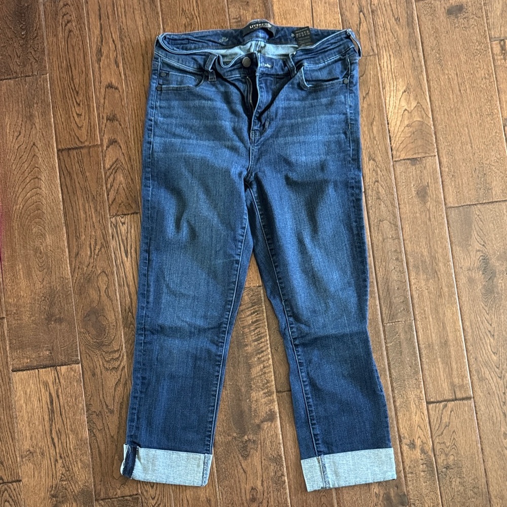 Liverpool Indigo Cropped Jeans